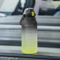 New Frosted Gradient Color Water Bottle Large Capacity Straw Travel Pot Color Sports Water Bottle Outdoor Fitness Cup