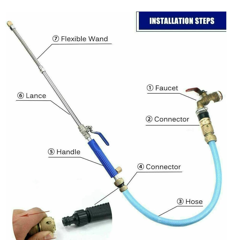 Car Washing High Pressure Water Sprayer Washer Water Jet Garden Washer Hose Wand Nozzle Sprayer Spray Car Cleaning Tools