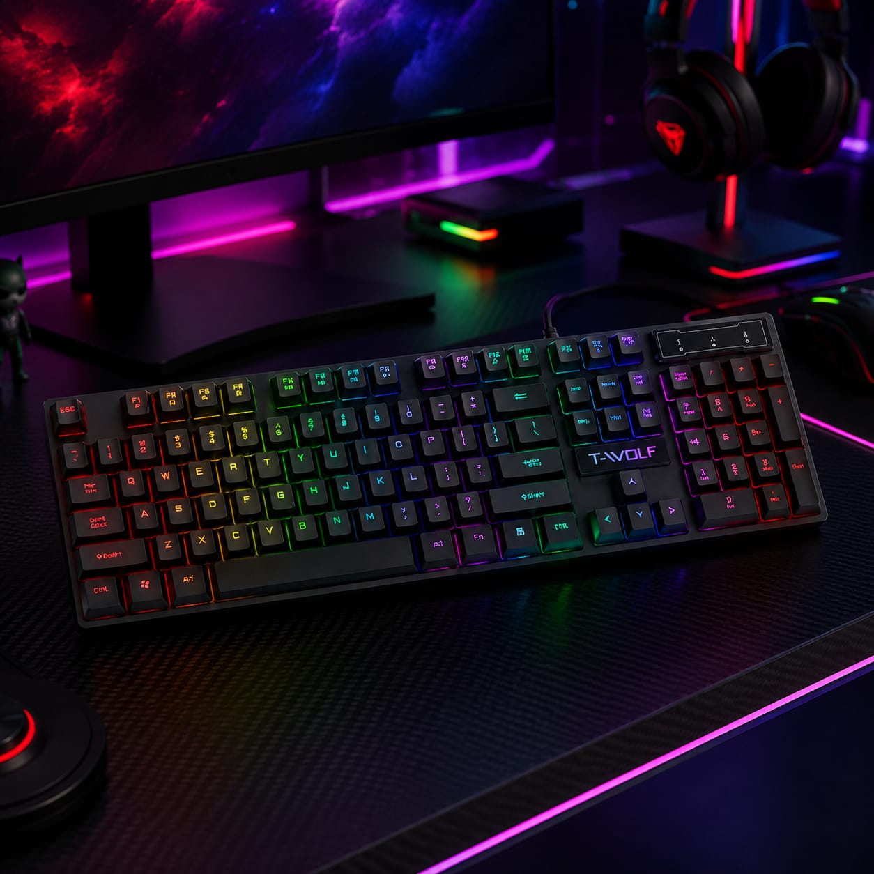Mushroot Wired RGB Gaming Keyboard