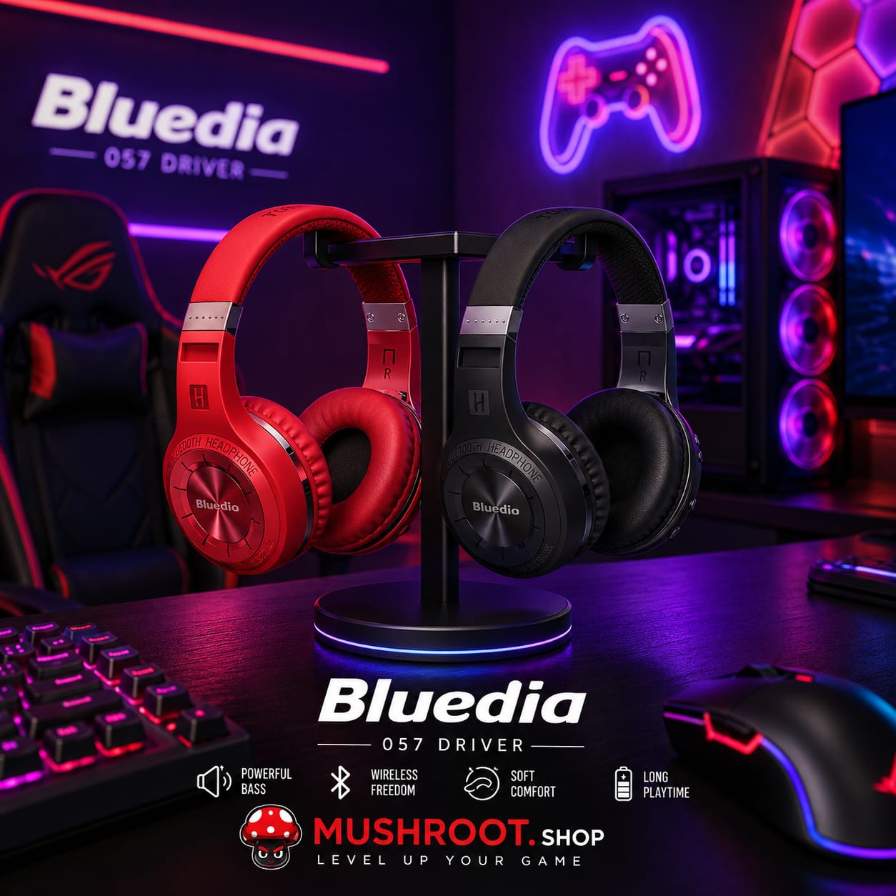 Mushroot Wireless Stereo Headset
