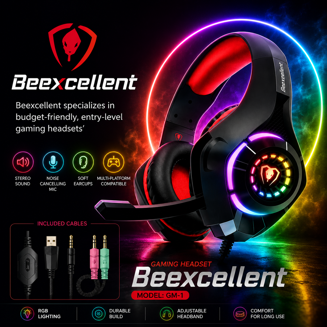 Mushroot High-Fidelity Gaming Headphones