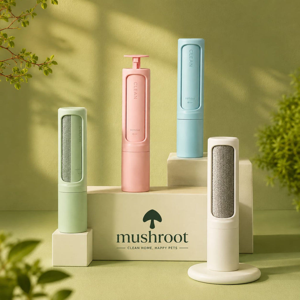 2-1 Reusable Pet Hair Remover Brush Lint Roller Portable Effective Self Cleaning Tool for Cat Dog Fur Hair Dust Removal Brush